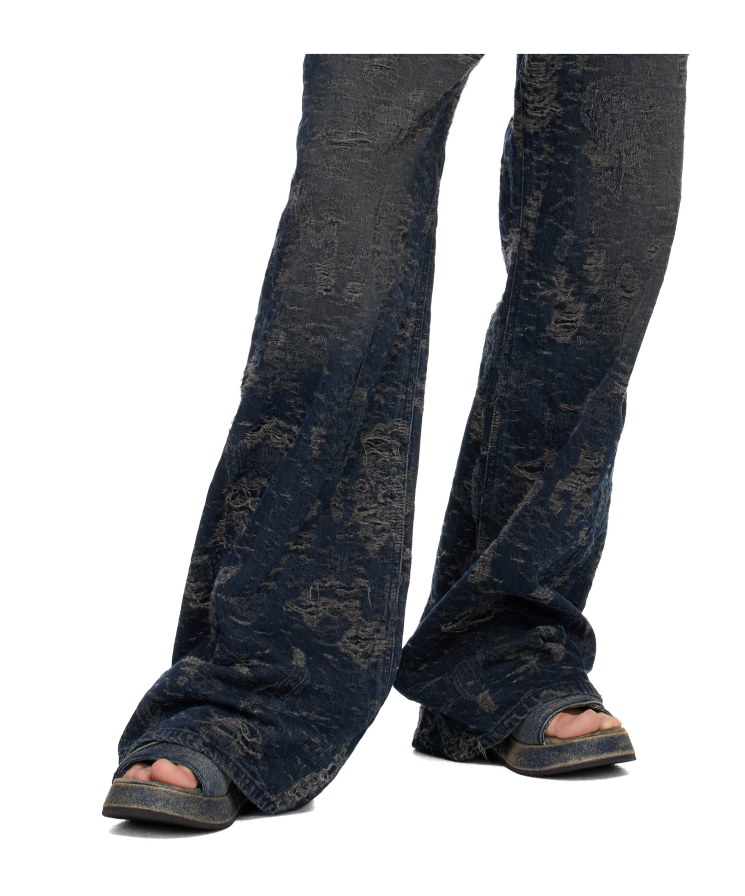 Diesel Sa-oval D Pf W Heeled Sandals In Blue