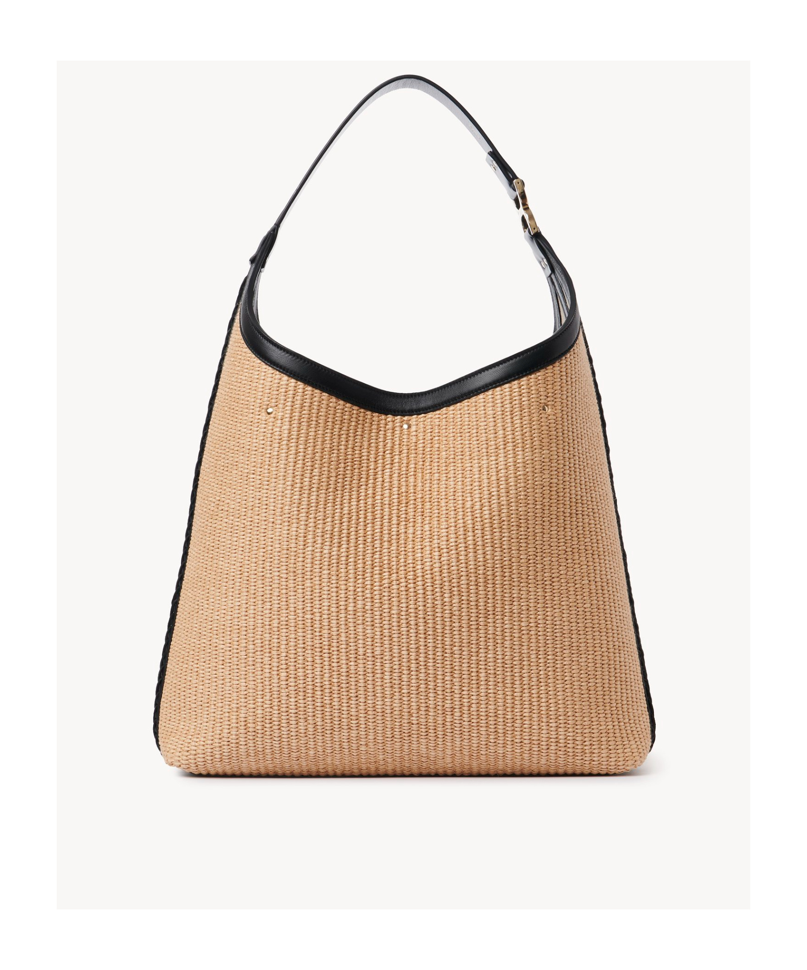Chloé Marcie Raffia Tote Bag In Nude