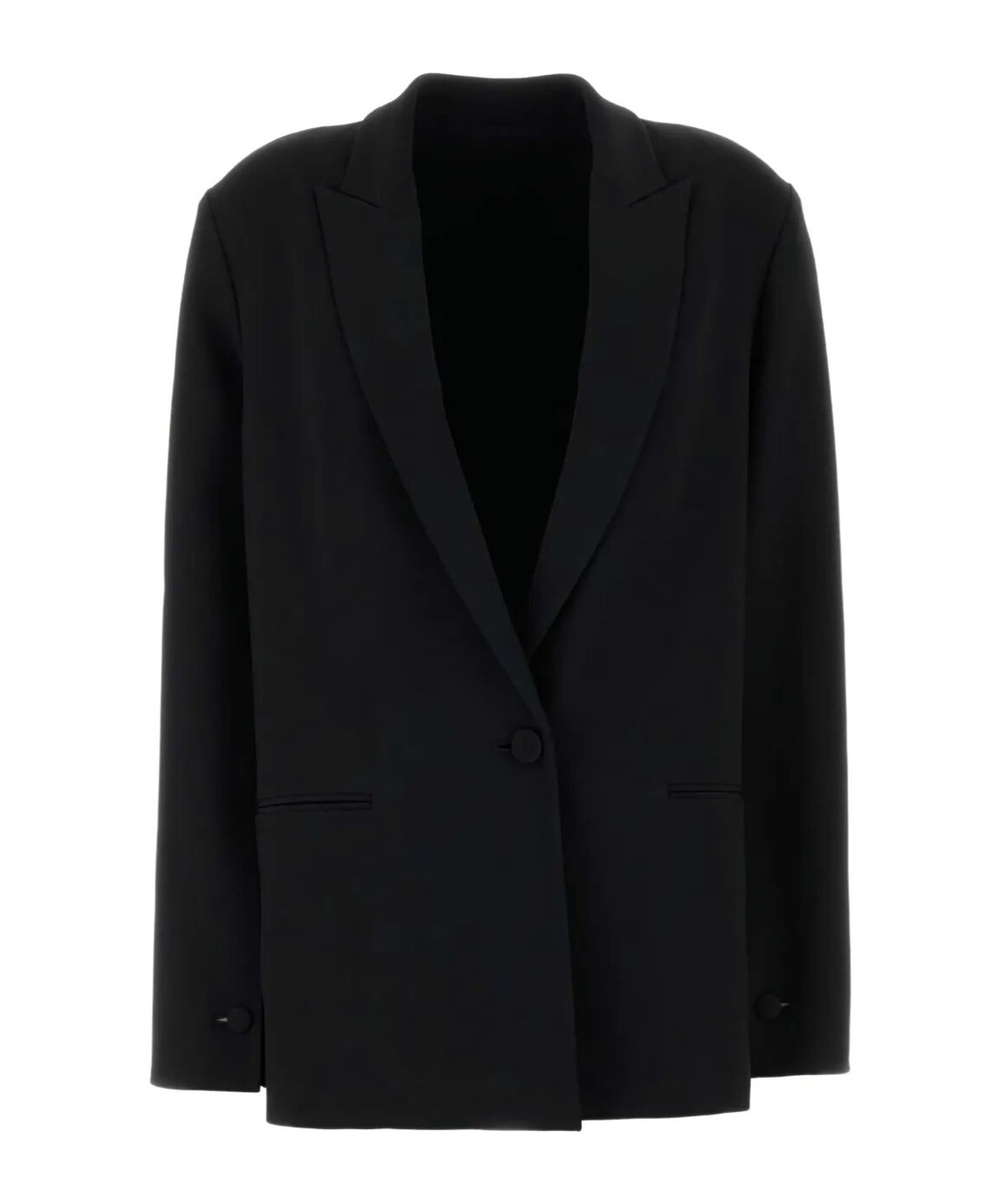 Alberta Ferretti Alberta Ferreti Cady Stretch Oversized Jacket In Black