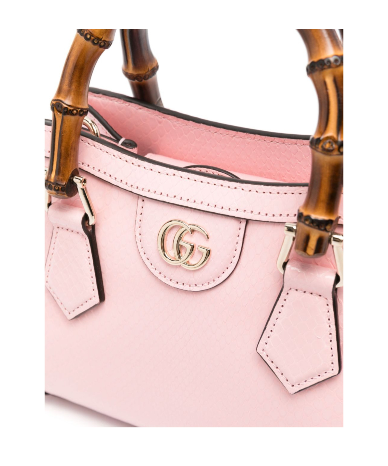 Gucci Small Diana Leather Tote Bag In Nude