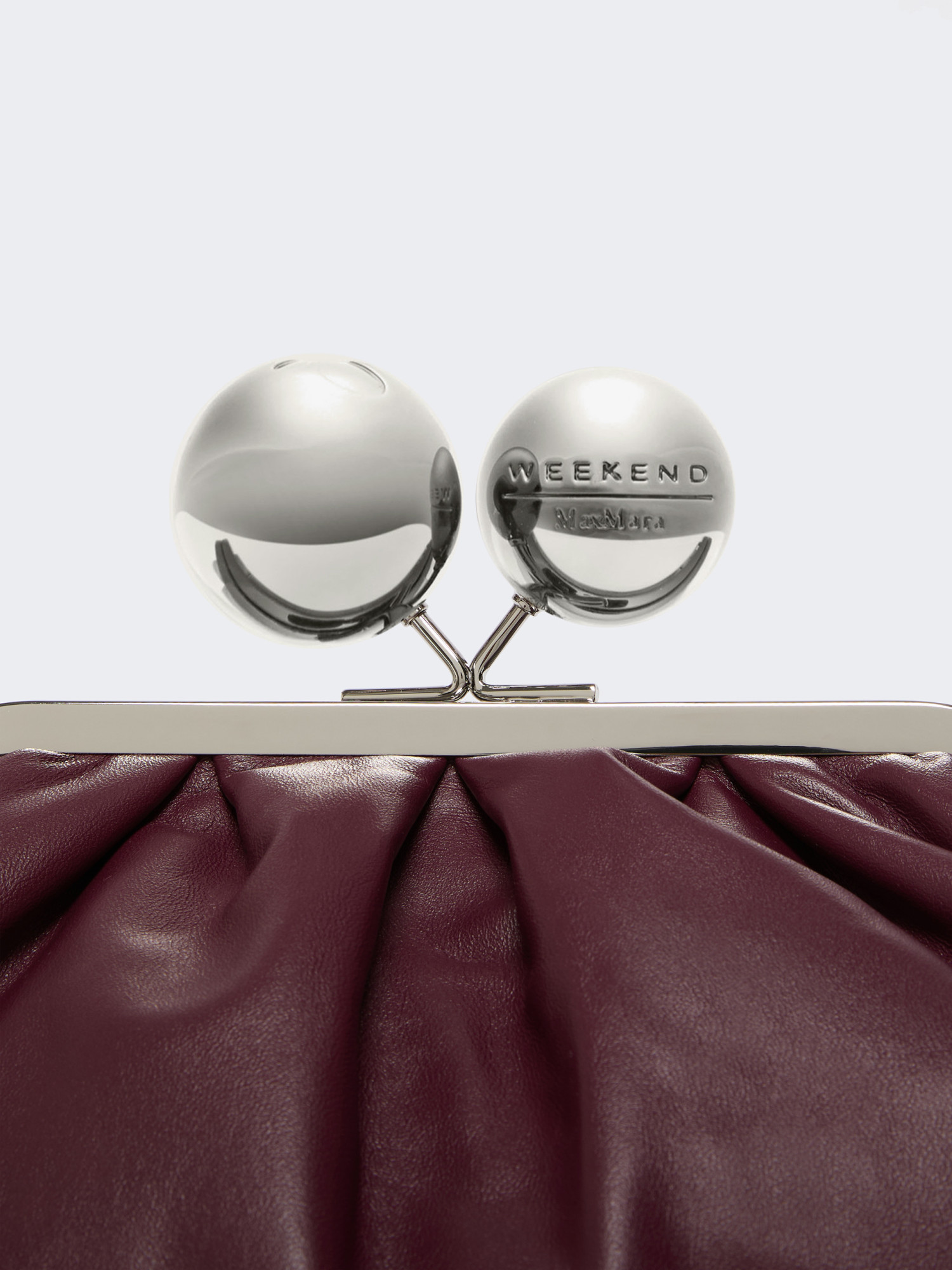 Weekend Max Mara Medium Pasticcino Bag In Shiny Nappa Leather