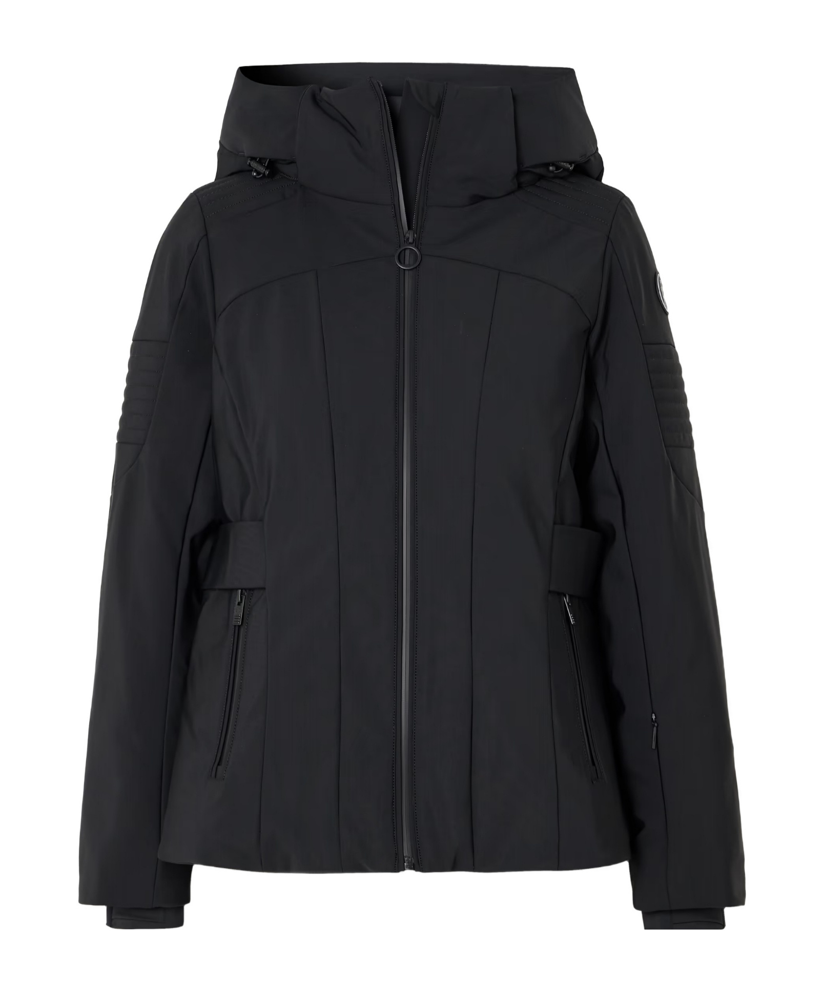 Fusalp Katarina Hooded Paneled Shell Ski Jacket In Black