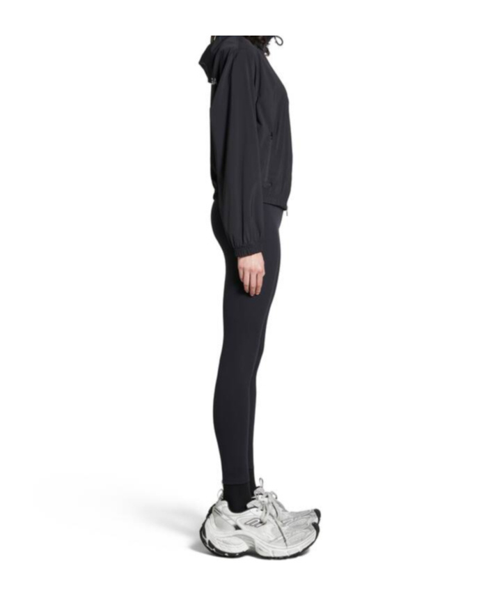 Balenciaga Beverly Hills Logo Hooded Sweatshirt In Black