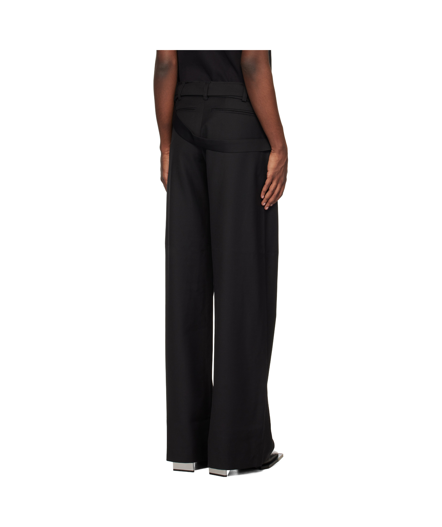 Heliot Emil Black Aegis Tailored Trousers In Black