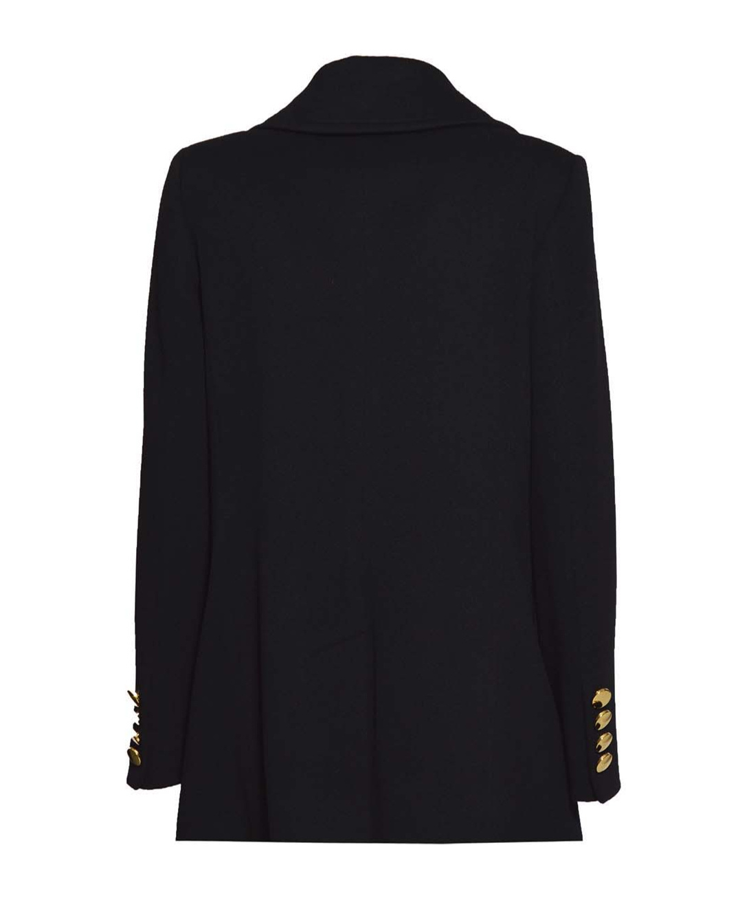 Tagliatore Blanche Wool And Cashmere Black Coat In Black