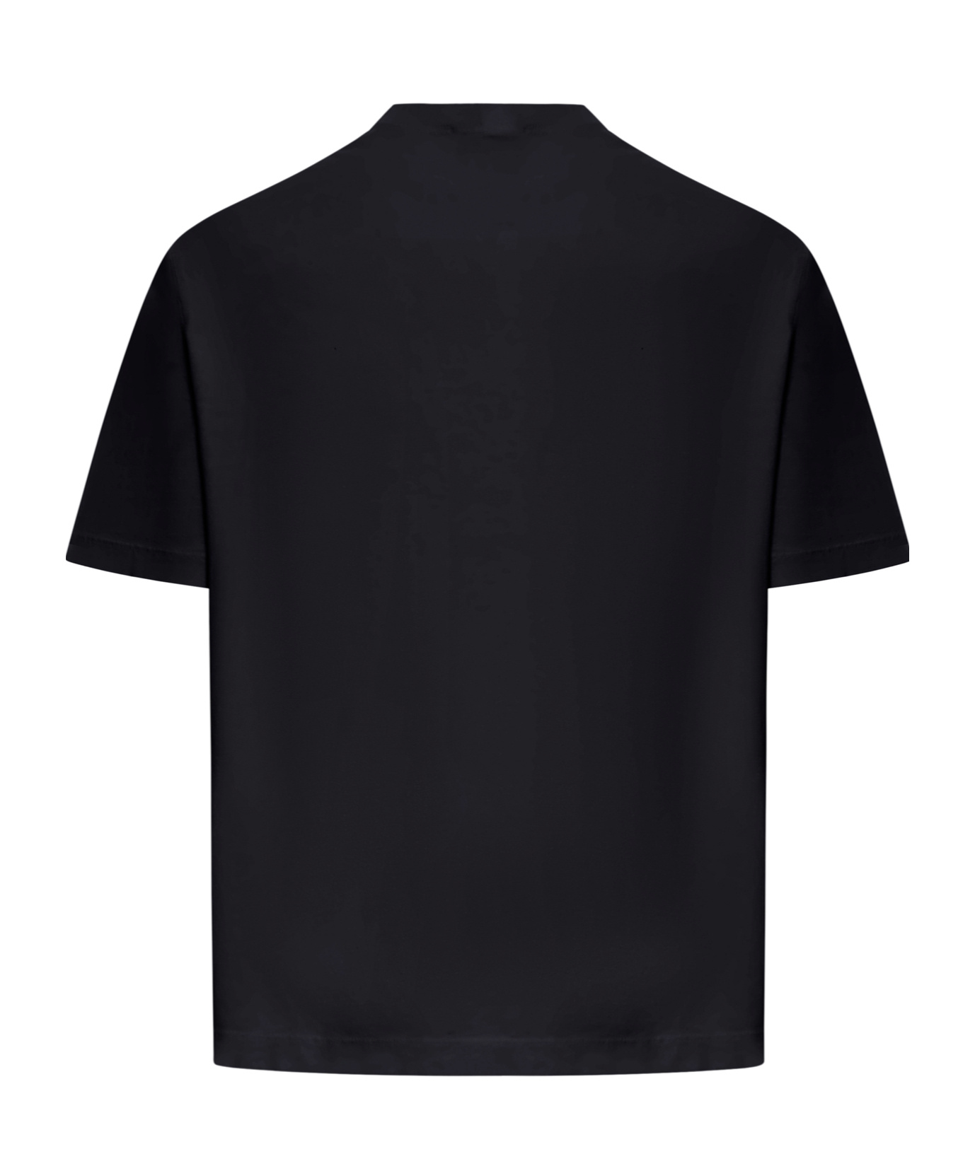 Stone Island Compass Patch Cotton Jersey T-shirt Clothing In Black