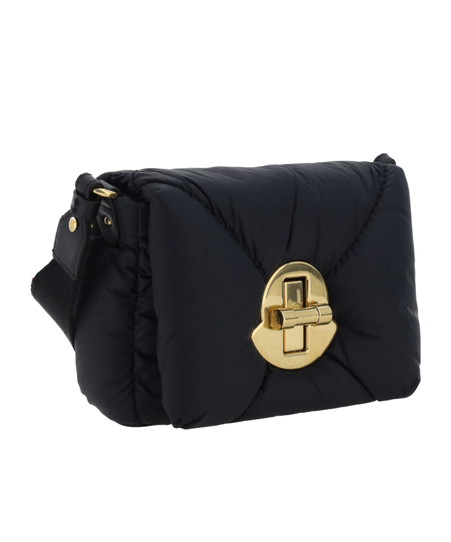 Moncler Mini Puf Crossbody Bag In Black