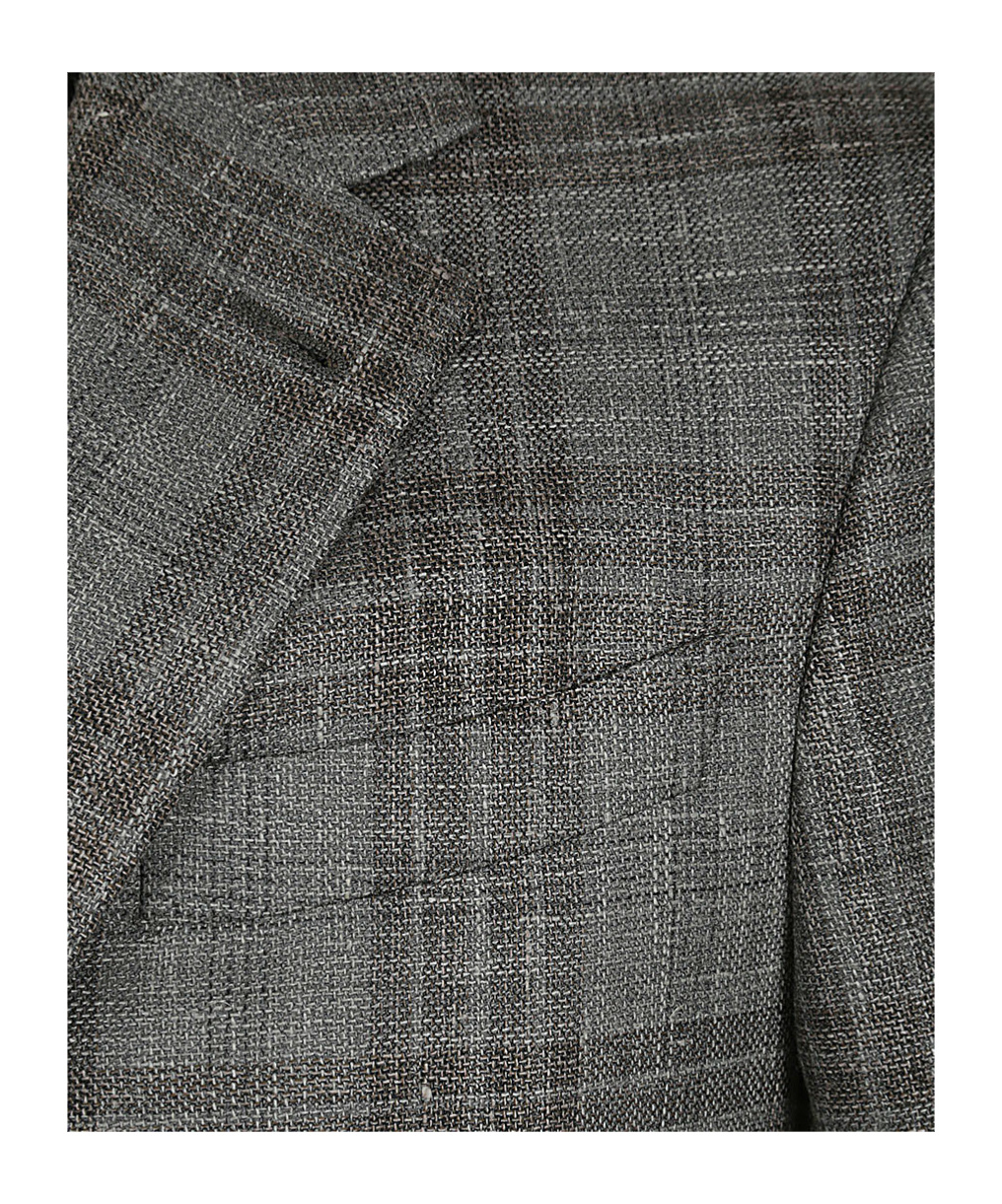 Zegna Wool And Silk Blend Jacket In Black