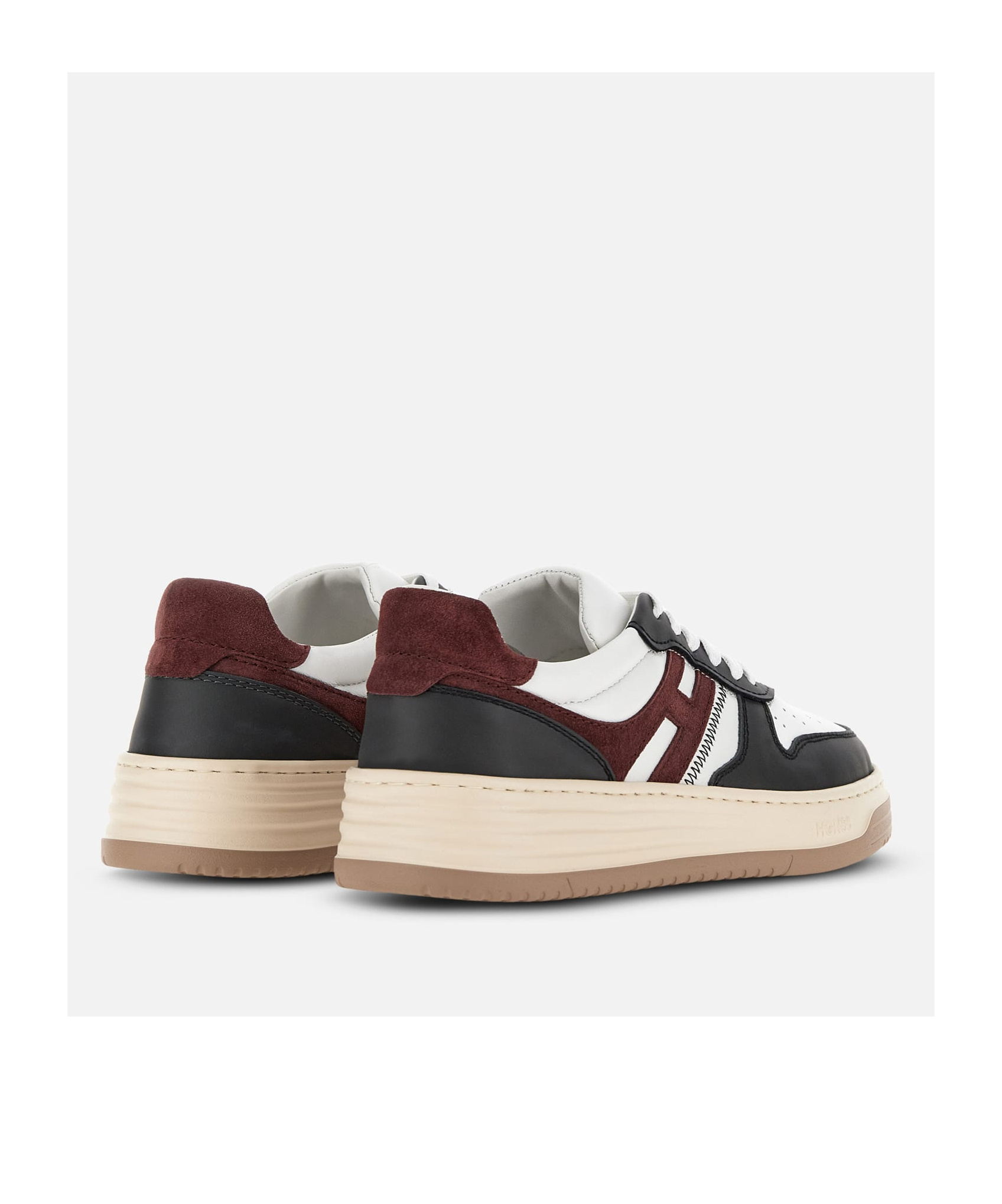 Hogan Lace-up Low-cut Casual Shoes In Multicolor