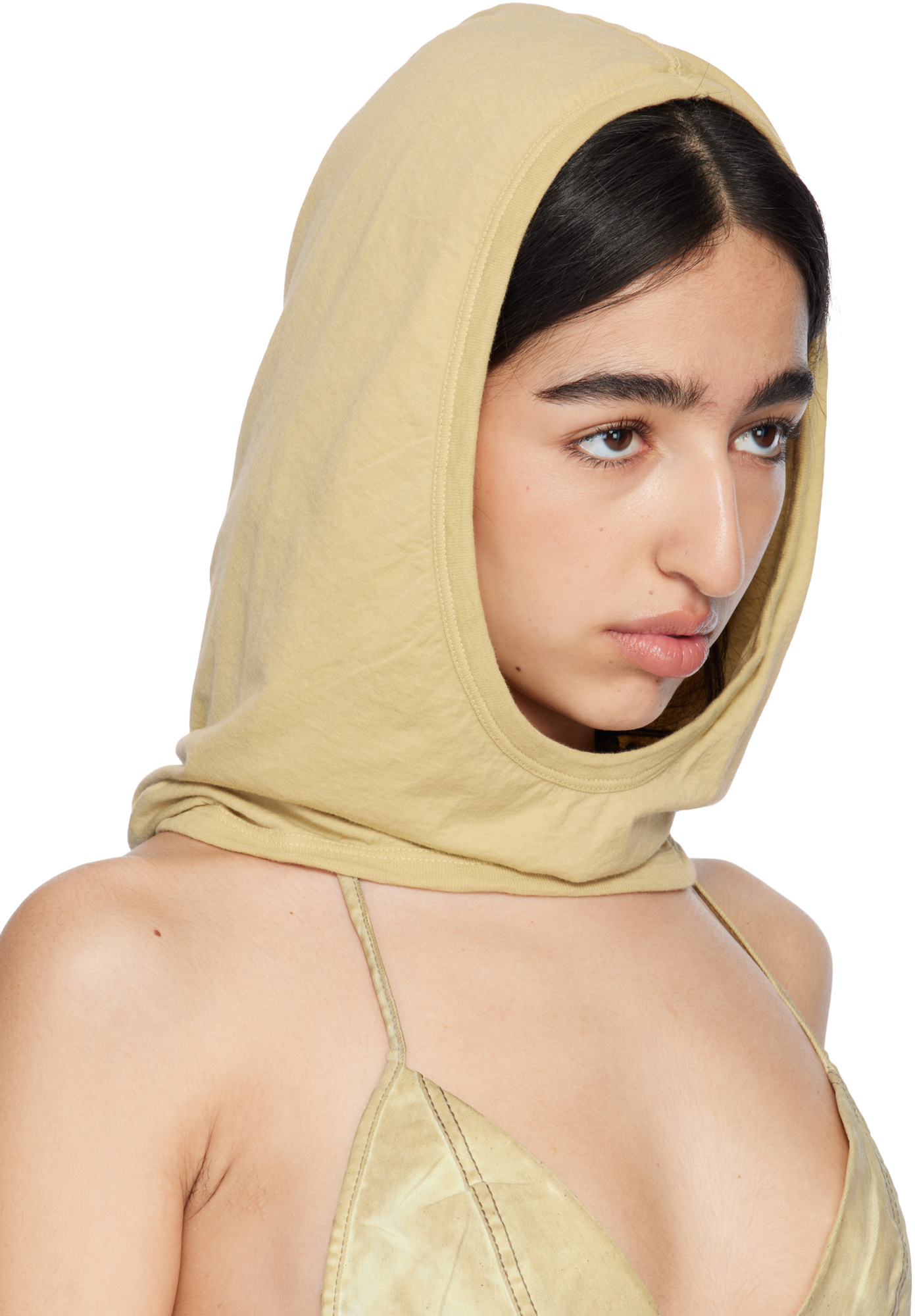 Rick Owens Drkshdw Hollywood Grace Hood In Nude