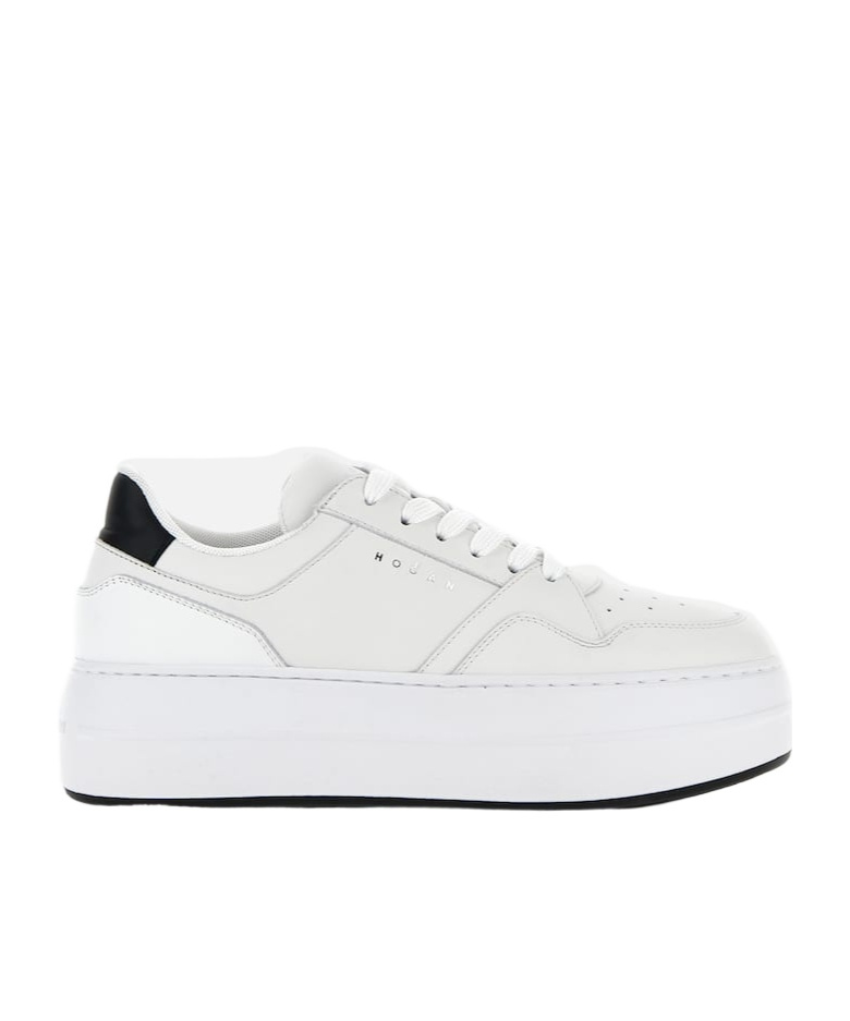 Hogan H645 Leather Sneakers In White