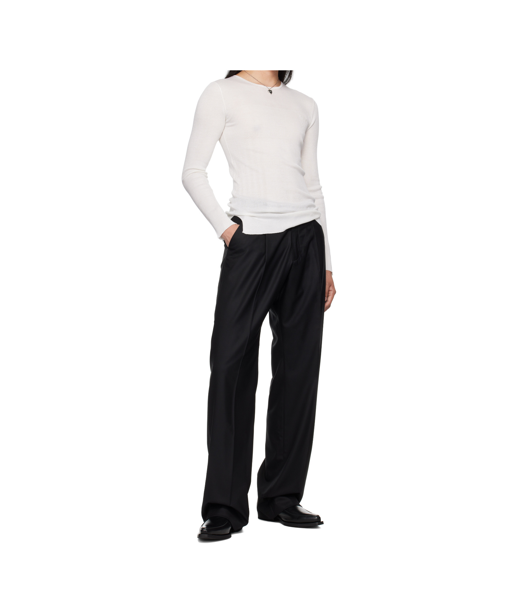Enfants Riches Deprimes Long-sleeved Sweater In White