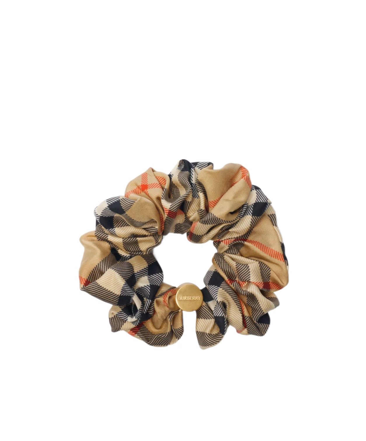 Burberry Check Silk Scrunchie In Multi
