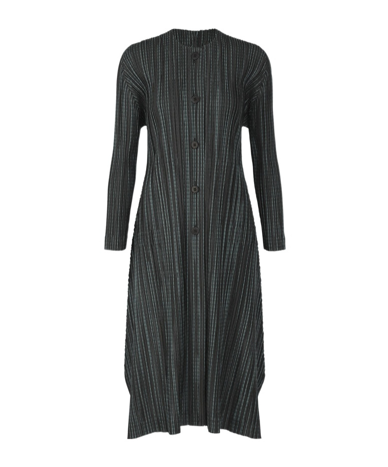 Shop Issey Miyake Meteor Shower Coat In Black