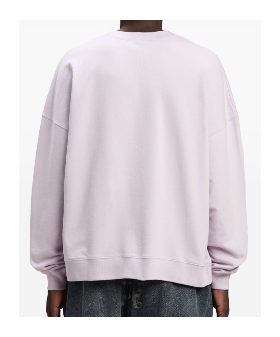 Palm Angels Logo-print Cotton Sweatshirt In Purple