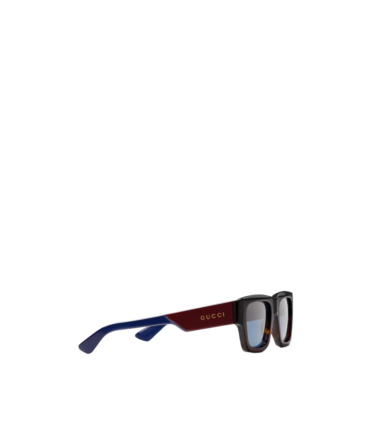Gucci Rectangular Frame Sunglasses In Blue