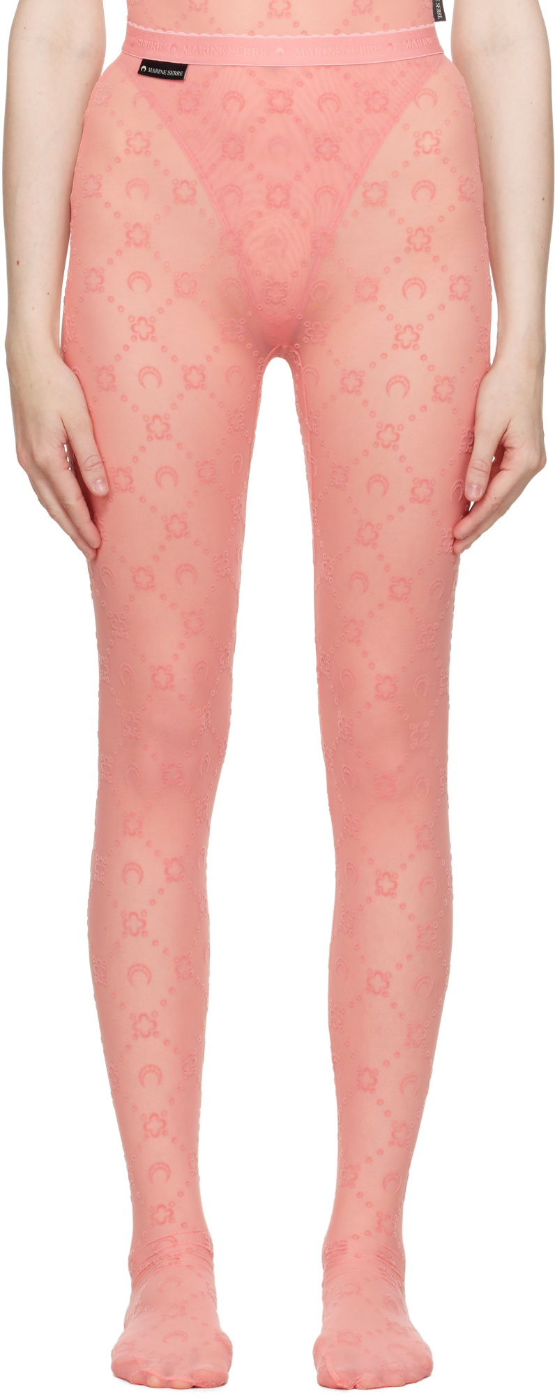 Marine Serre Elastic Waist Pantyhose