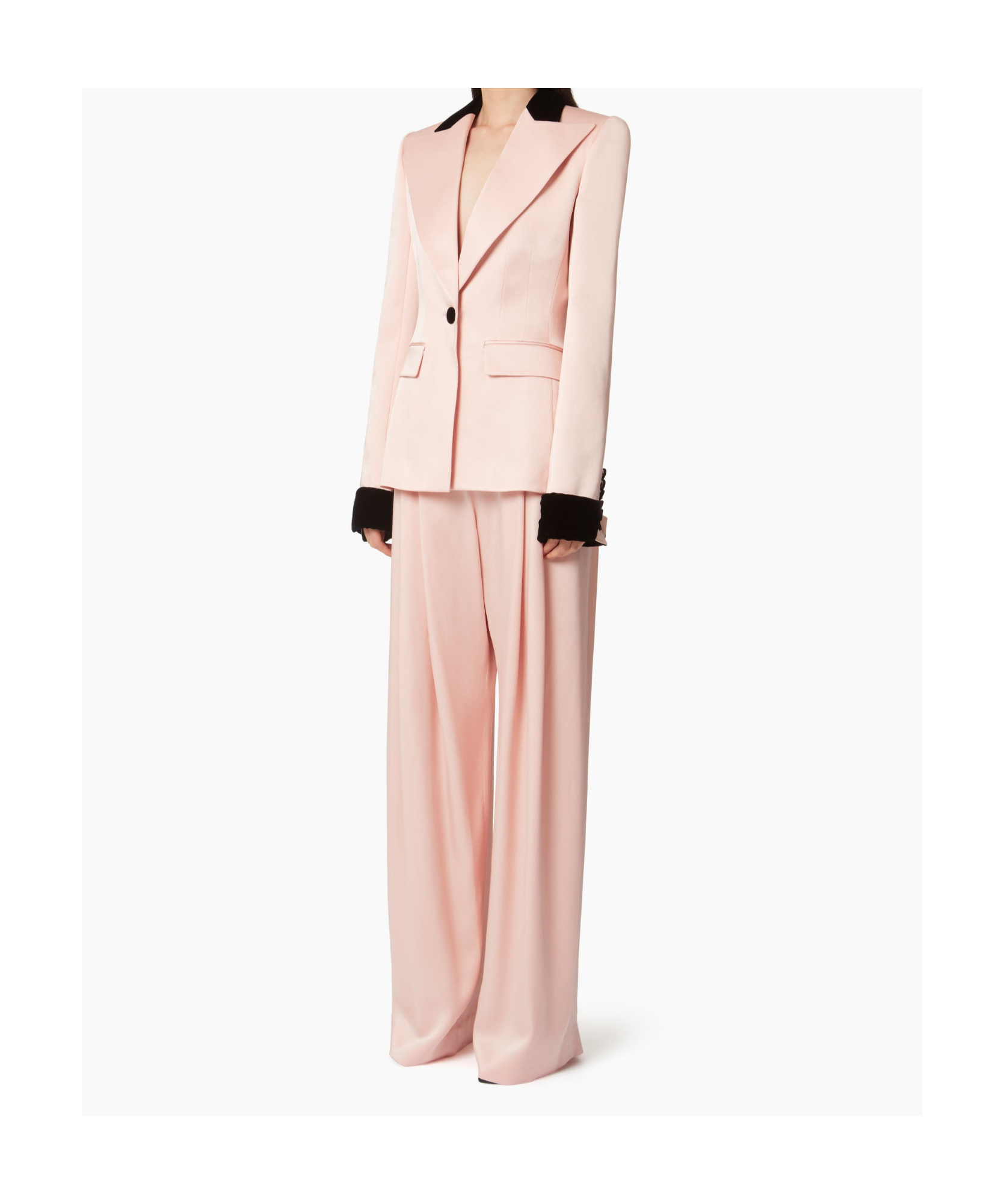 Nina Ricci Pleated Wide-leg Pants In Pink