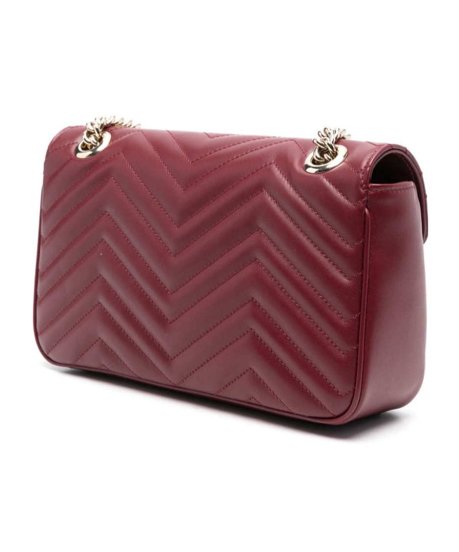 Gucci Women's Mini Gg Marmont Bag With Card Holder In Red