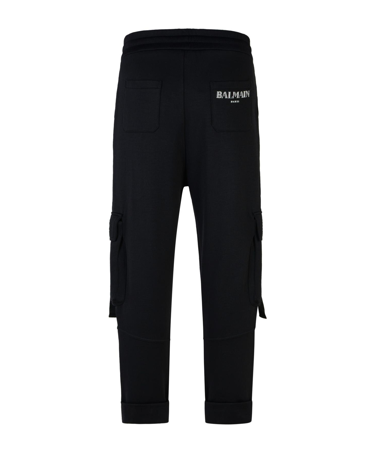 Balmain Pocket Detailed Drawstring Joggers In Black