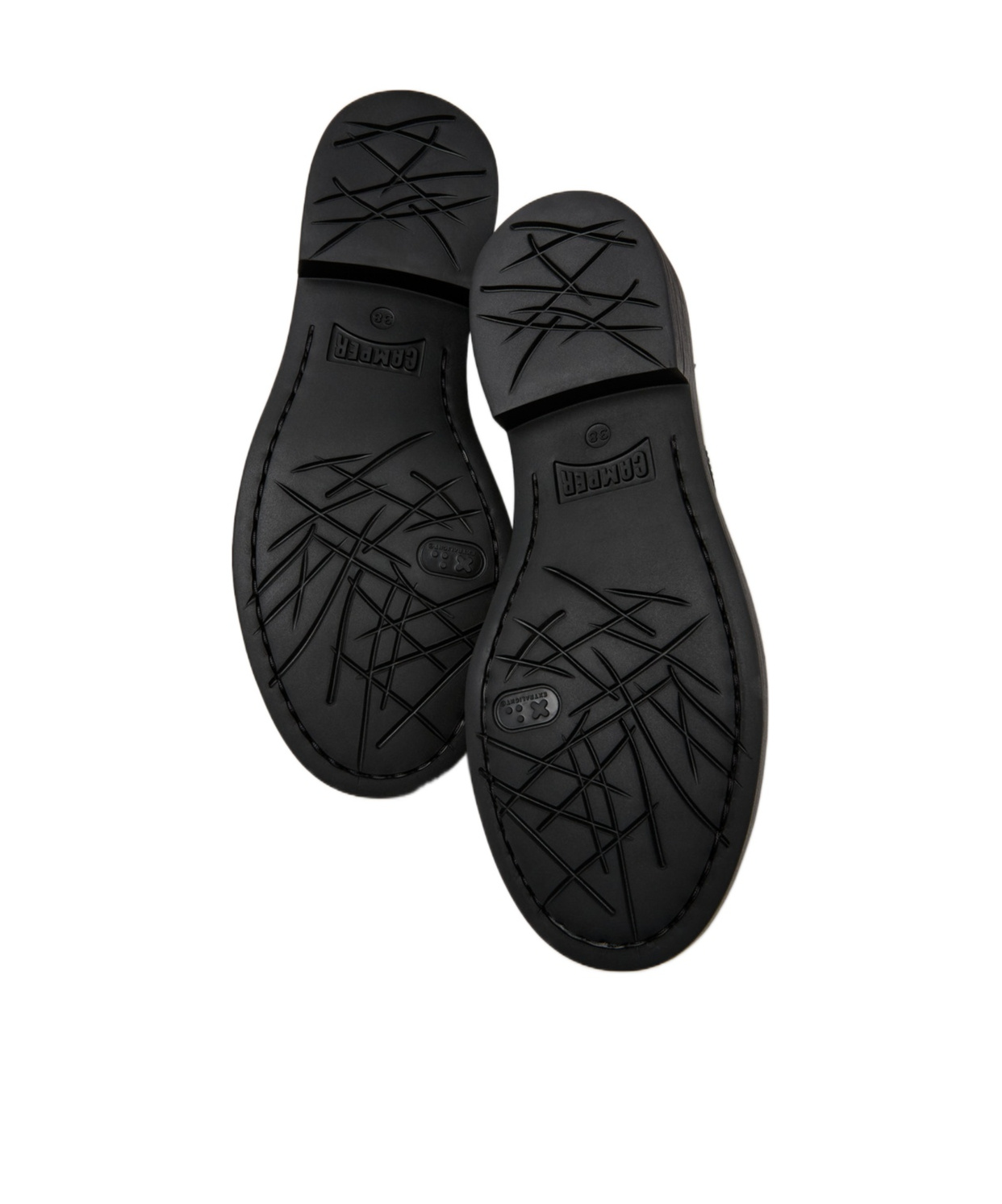 Camper Dean Leather Brogues In Black