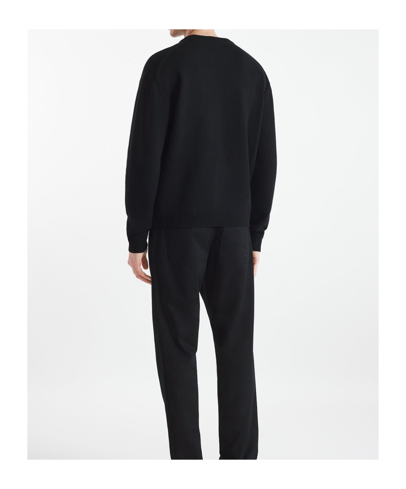 Shop Maison Kitsuné Fox Head Intarsia-knit Jumper In Black