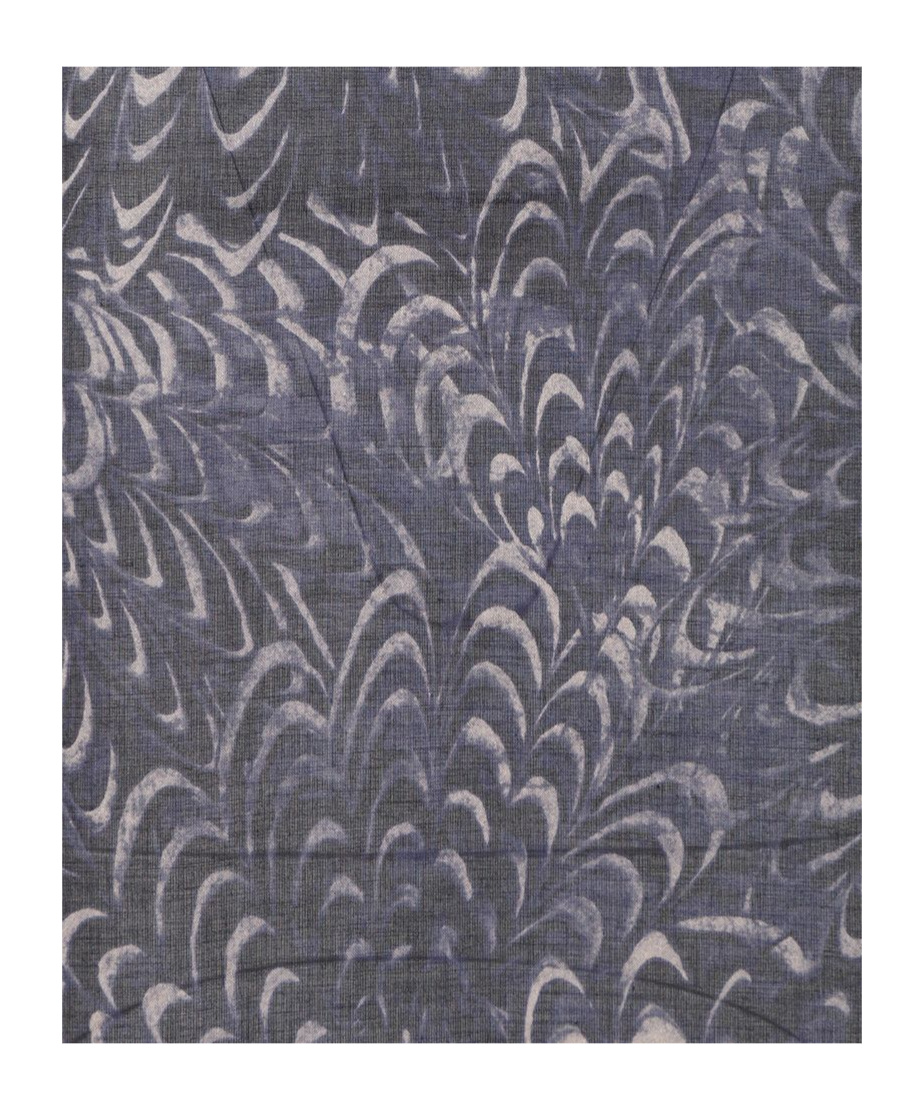 Dries Van Noten Short-sleeved Shirt With Unique Swirling Pattern In Blue