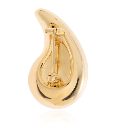 Bottega Veneta Gold Silver Brooch In Golden