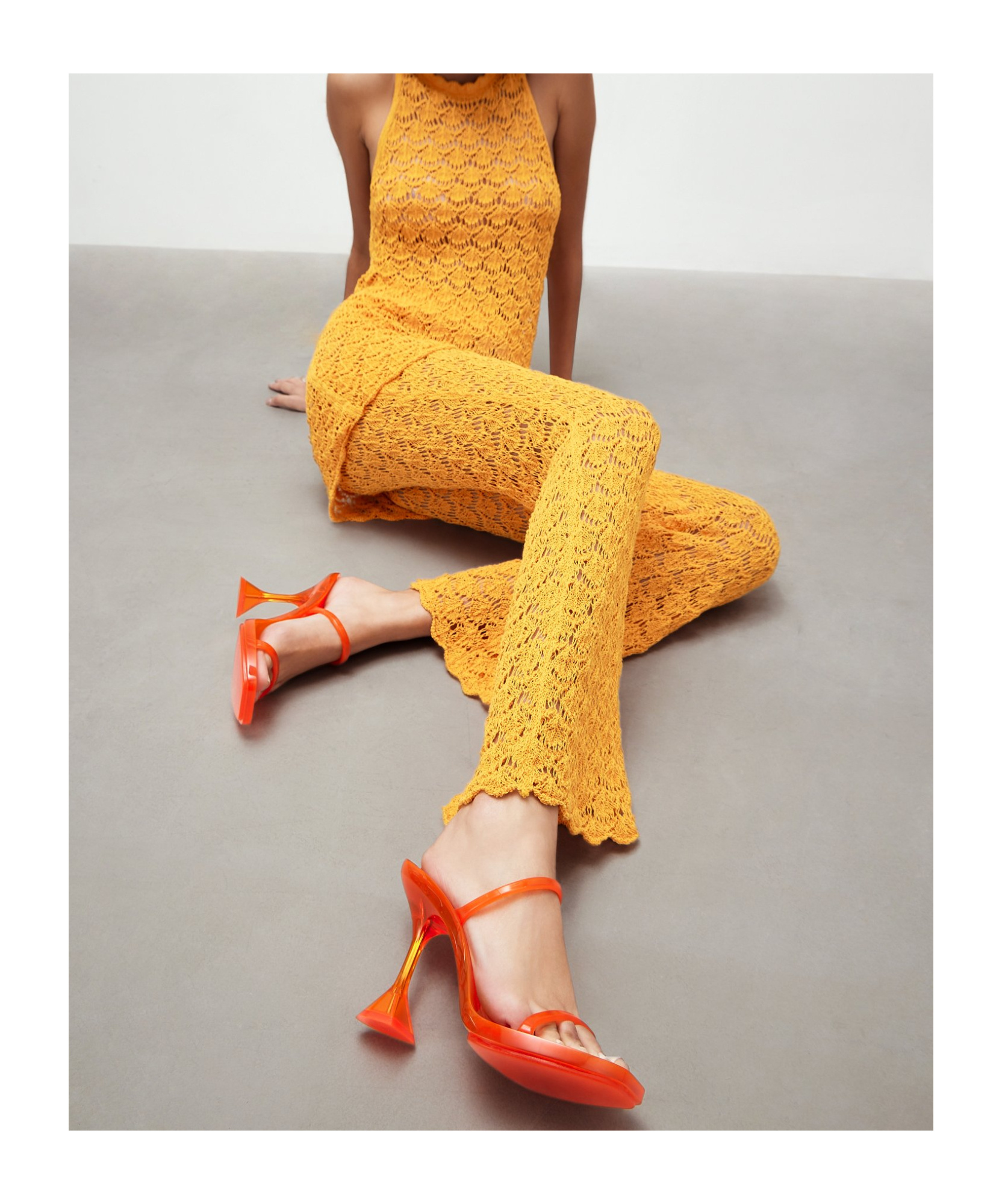AMINA MUADDI SQUARE-HEADED HIGH-HEELED SANDALS