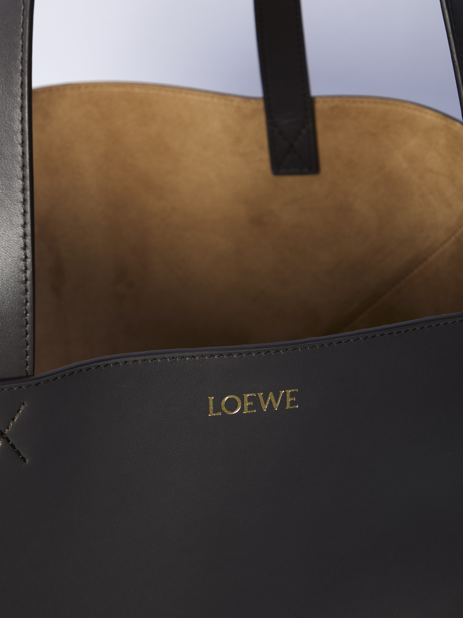 Loewe Puzzle Fold Tote Bag In Black