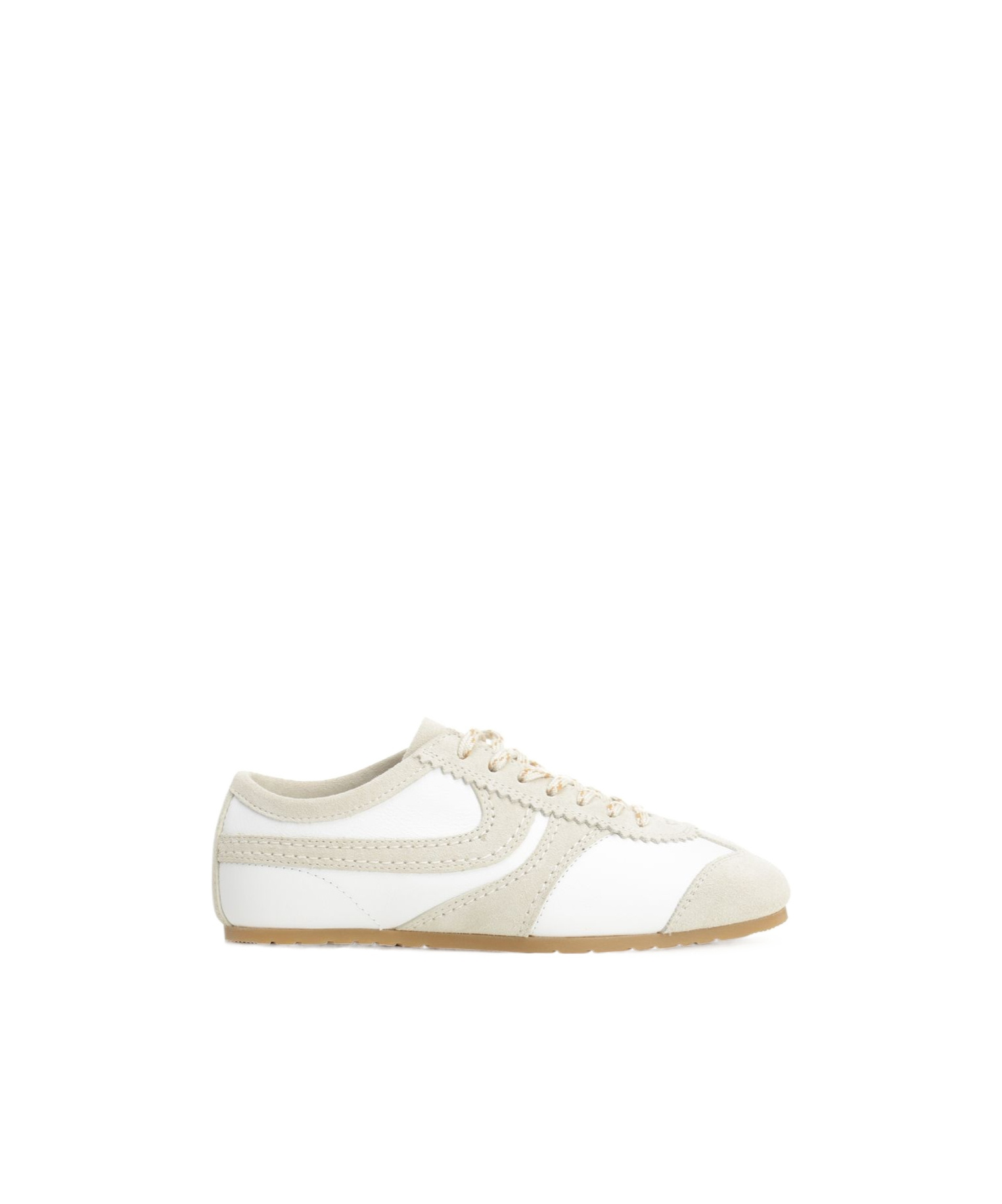 Dries Van Noten Suede-panelled Sneakers In Gray