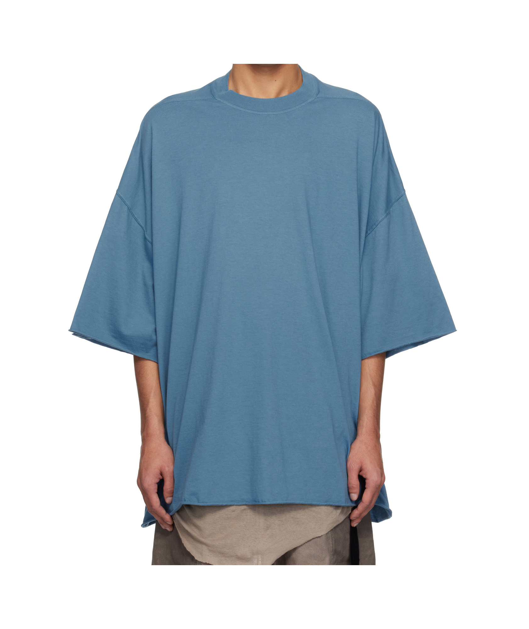 Rick Owens Drkshdw Blue Hollywood Tommy T-shirt In Blue