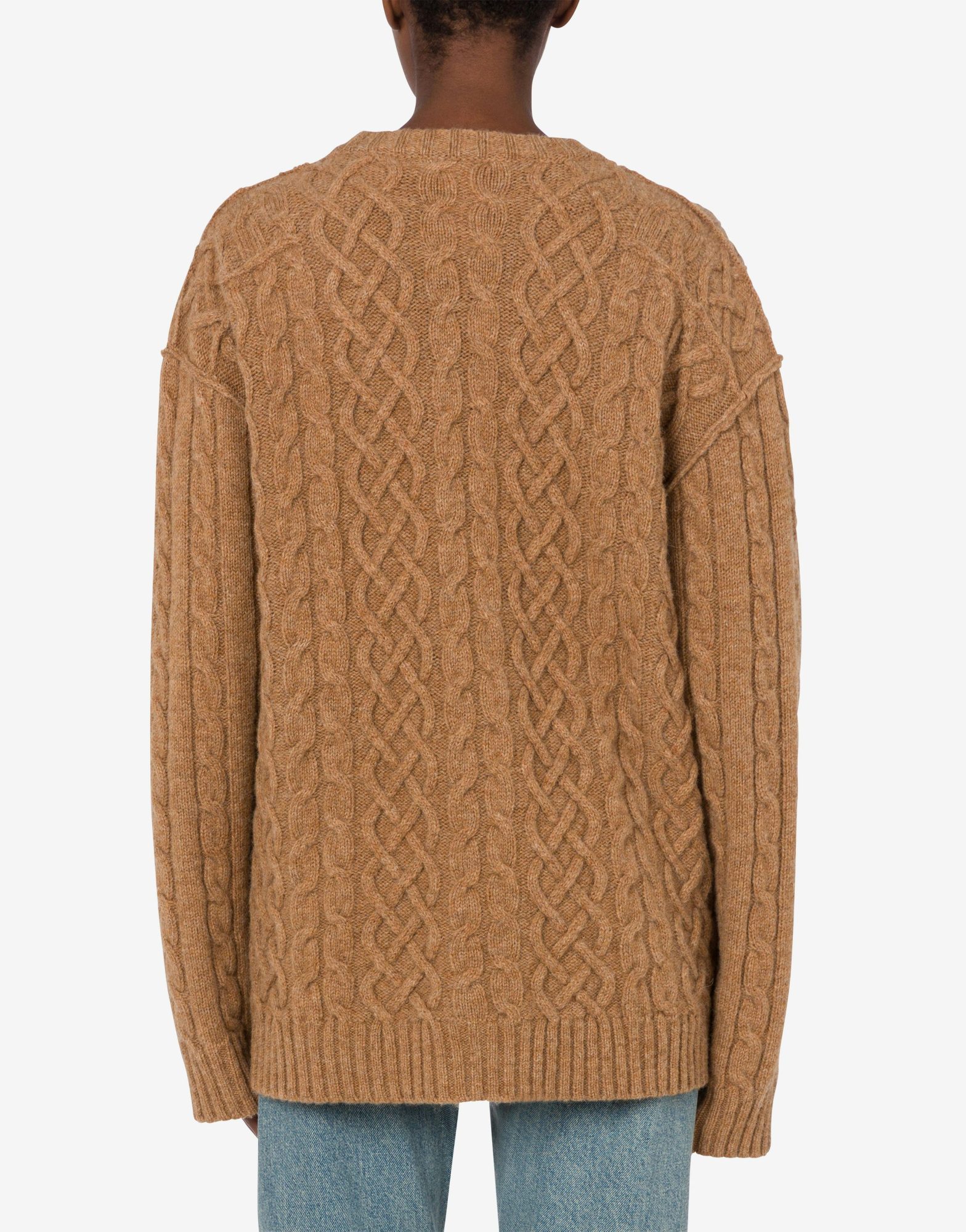 Moschino Wool Pullover In Brown