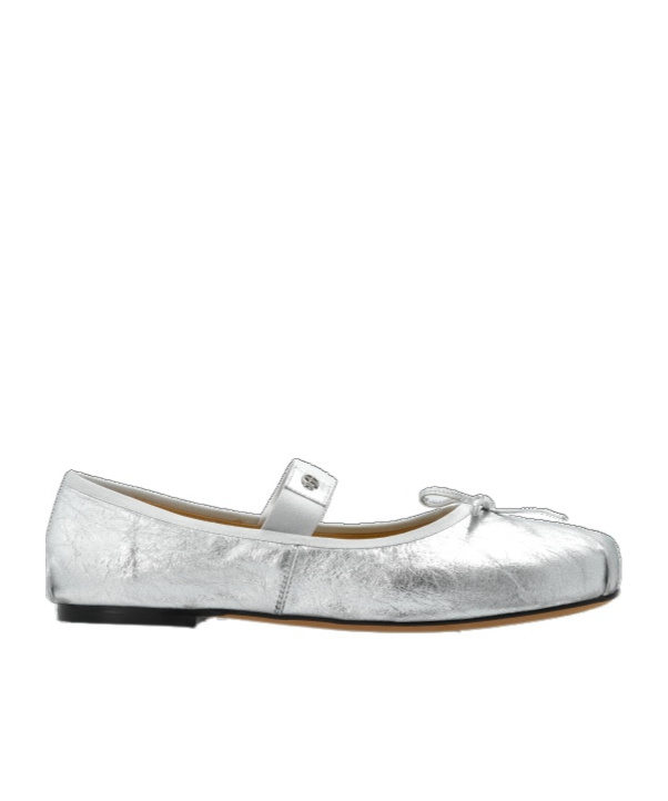 Shop Anine Bing Jolie Bow-detailed Flats In White