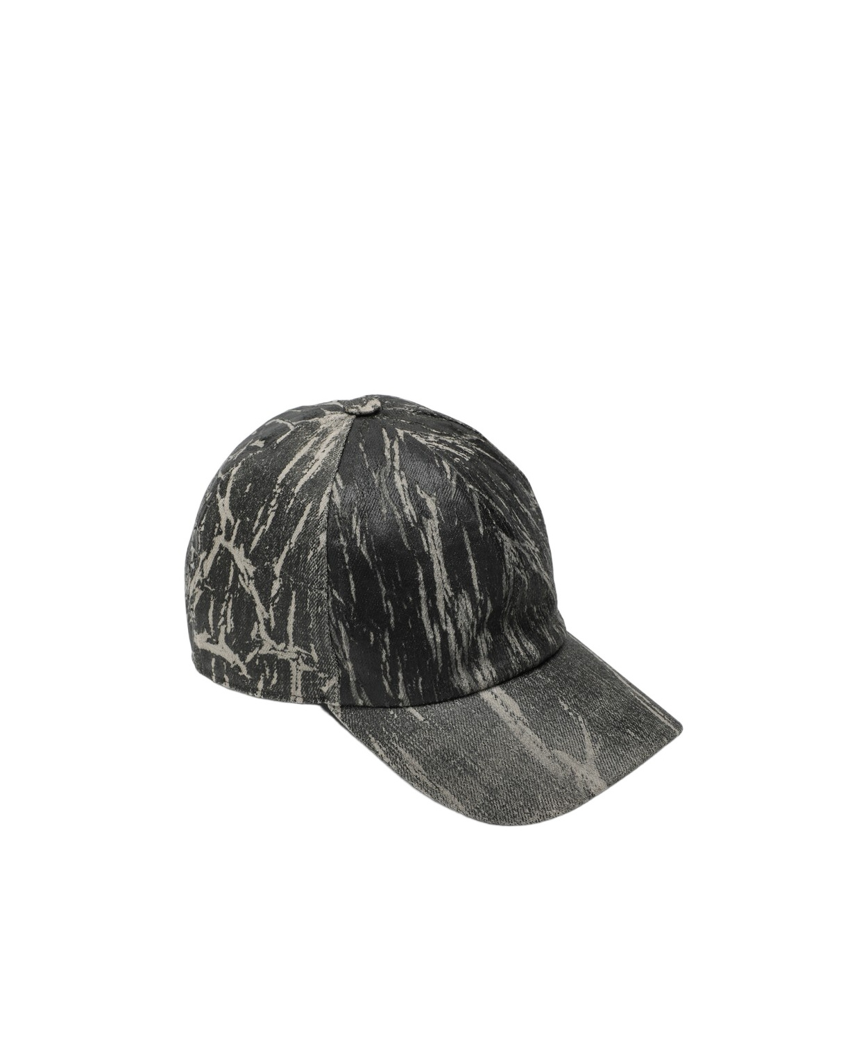 Rick Owens Drkshdw Denim Effect Fabric Baseball Cap In Black
