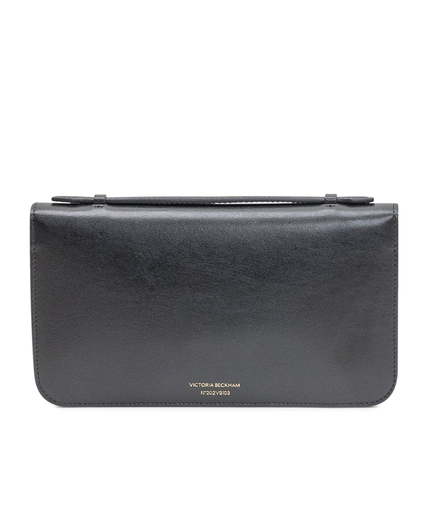 Victoria Beckham Dorian Foldover Top Clutch Bag In Gray