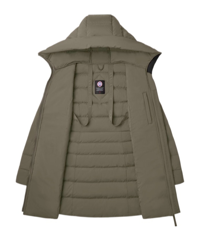 Canada Goose Long-sleeved Down Jacket In Green