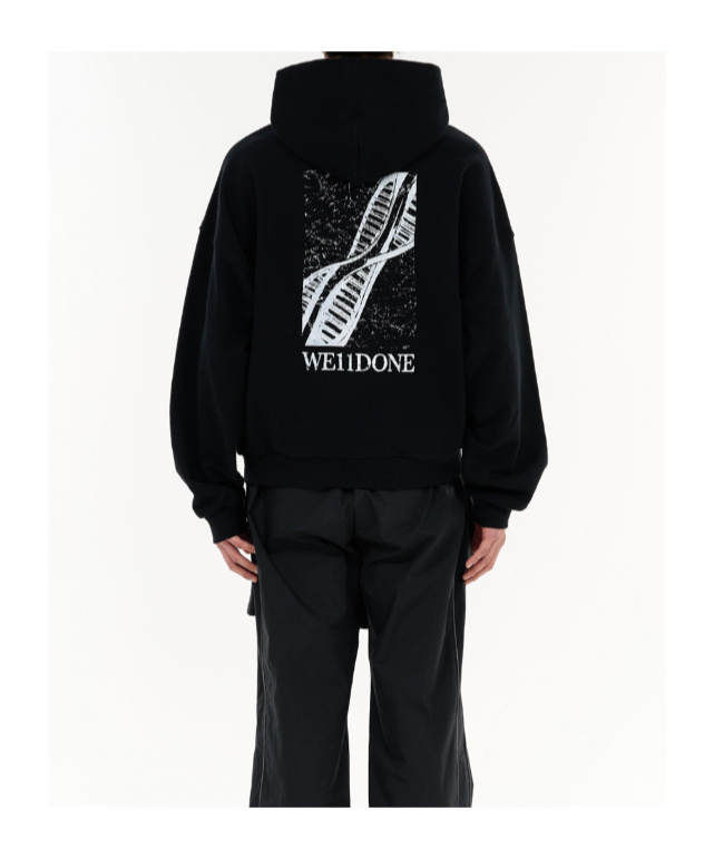 We11 Done Dna Hoodie In Black
