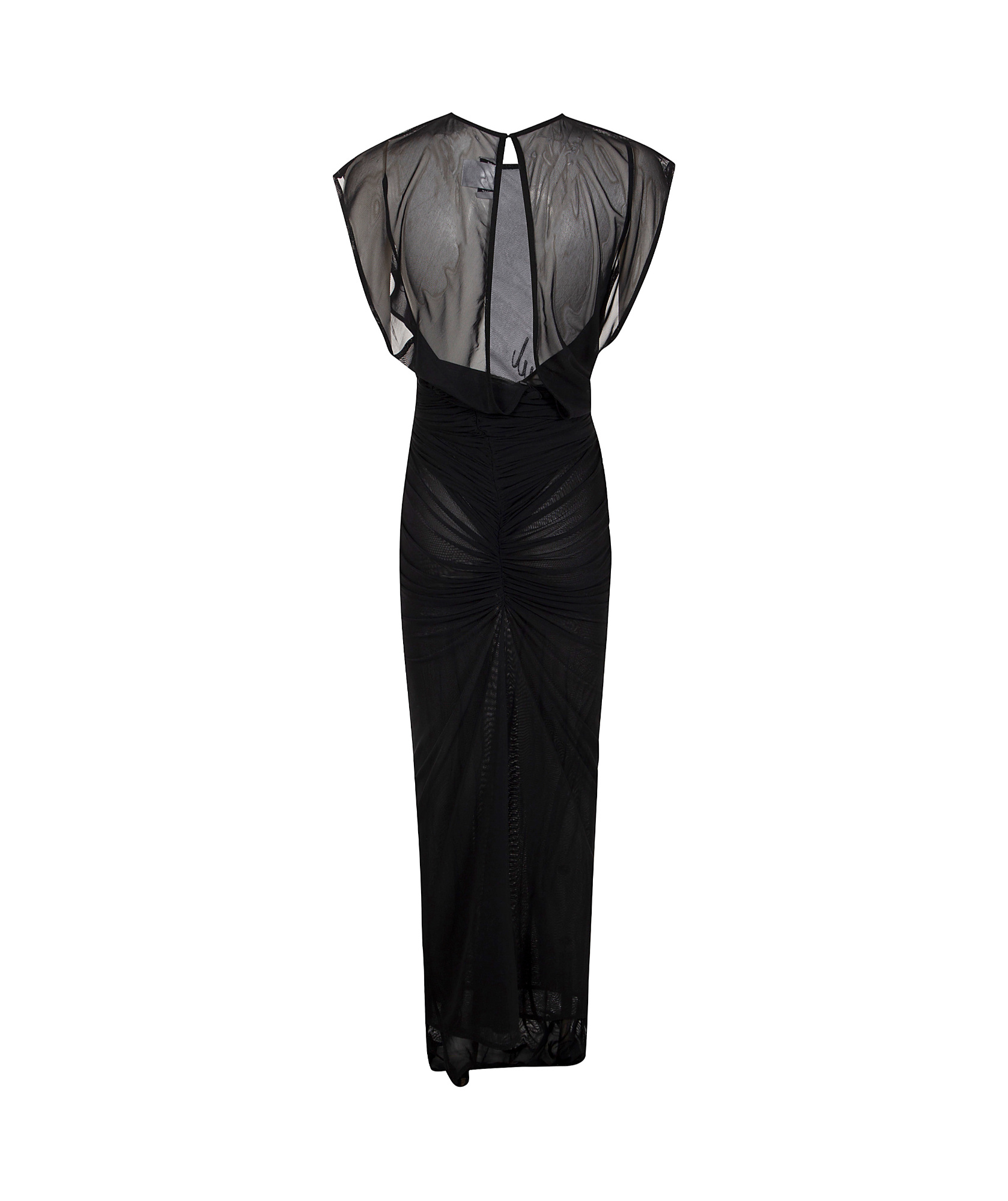 Shop Jean Paul Gaultier The Flocked Dress In Black