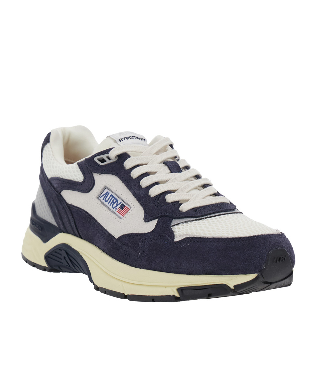Autry Hyperway Lowsuebic Mesh Spblu Silv Sneakers In Blue