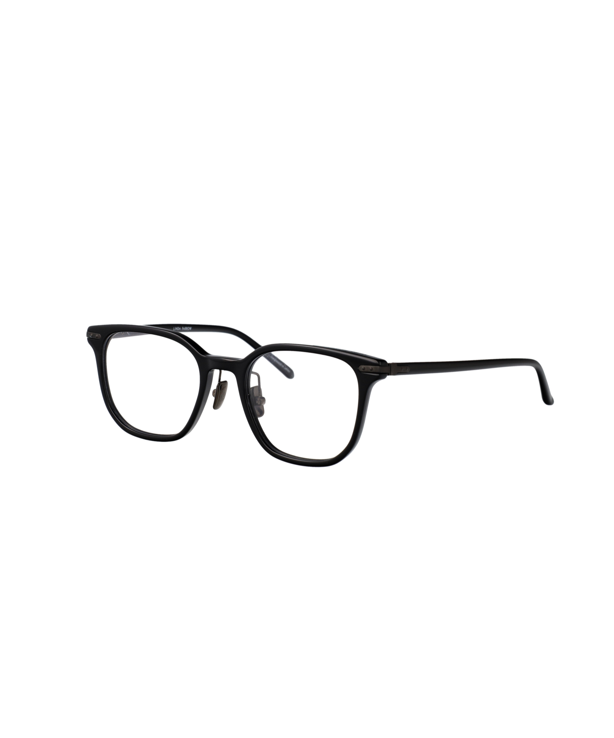 Linda Farrow Hopkin Rectangle Glasses In Black