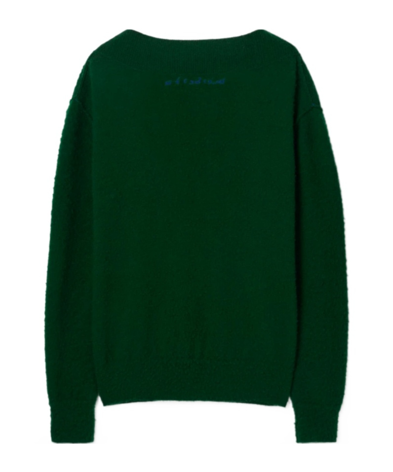 Burberry Argyle-knit Wool Jumper In Green