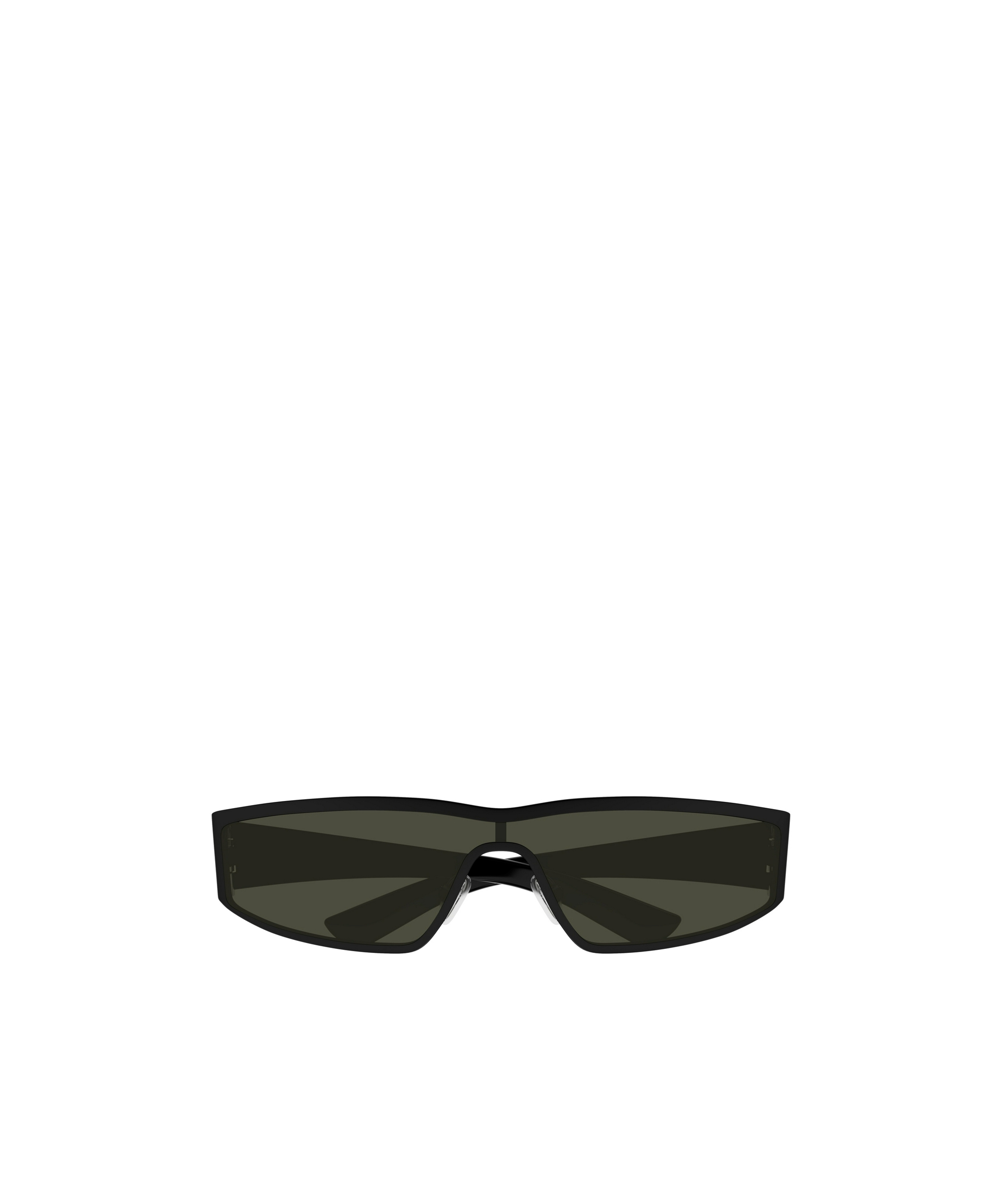 Alexander Mcqueen Eyewear Wraparound Rectangular Sunglasses In Black