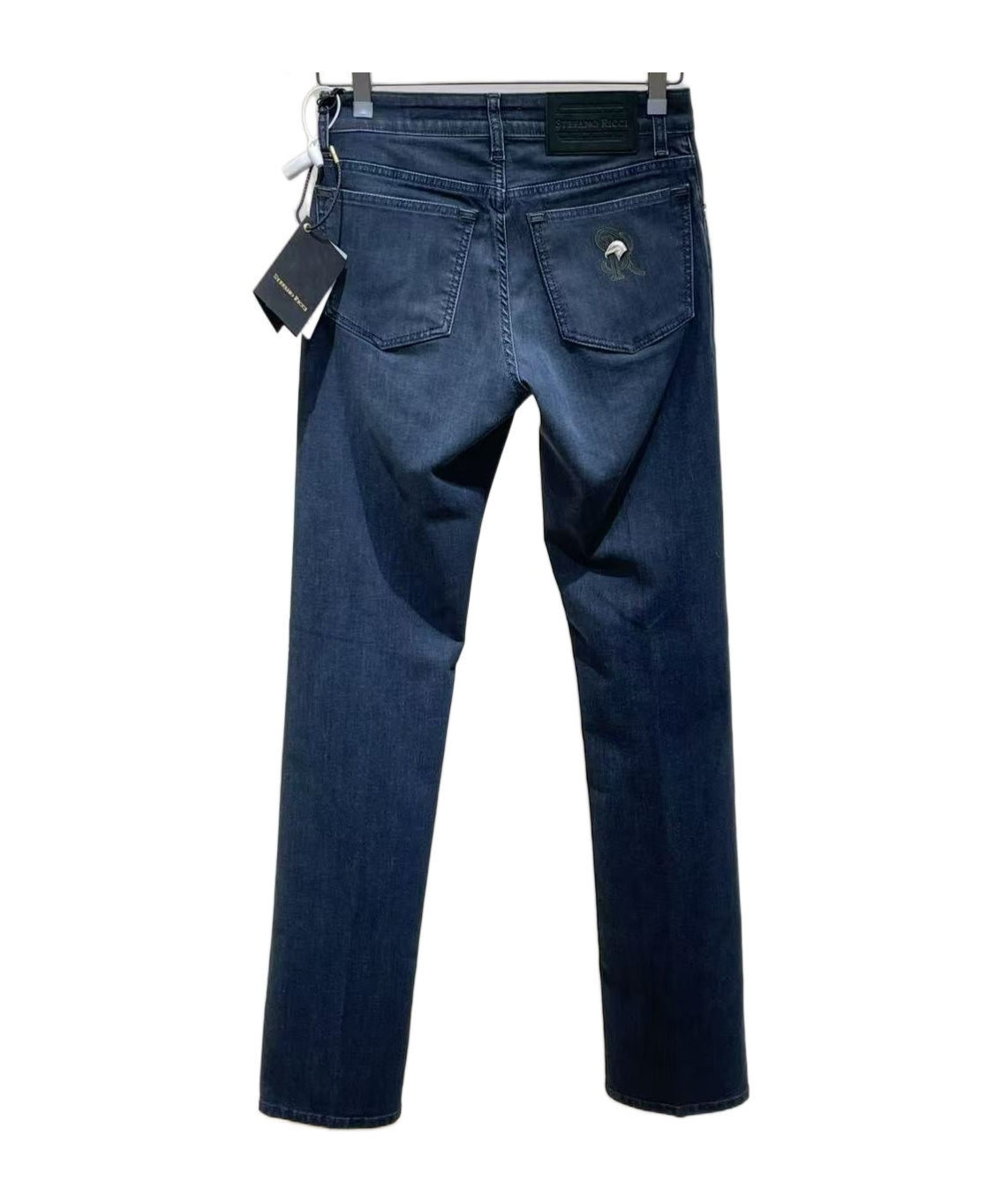 Stefano Ricci Belt Loop Jeans In Blue