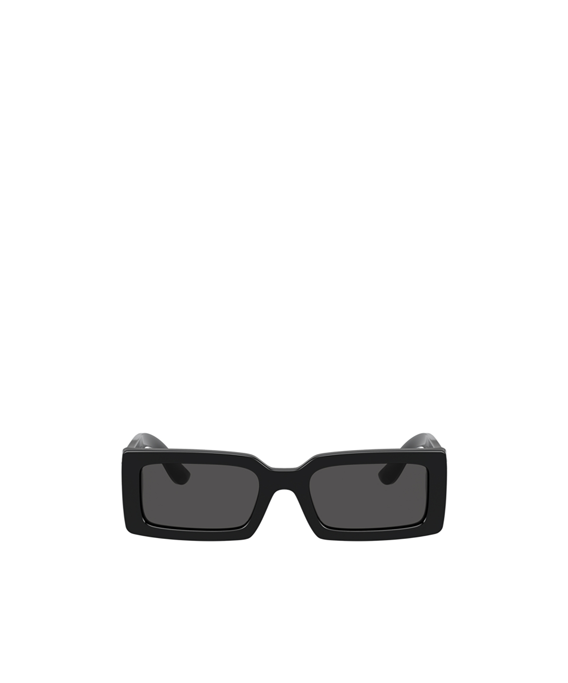 Dolce & Gabbana Rectangular Frame Sunglasses In Balck