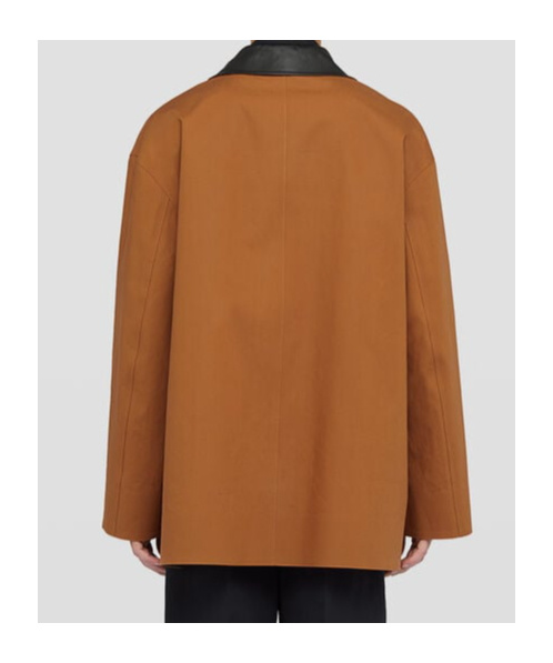 Jil Sander Long-sleeved Casual Jacket In Tobacco