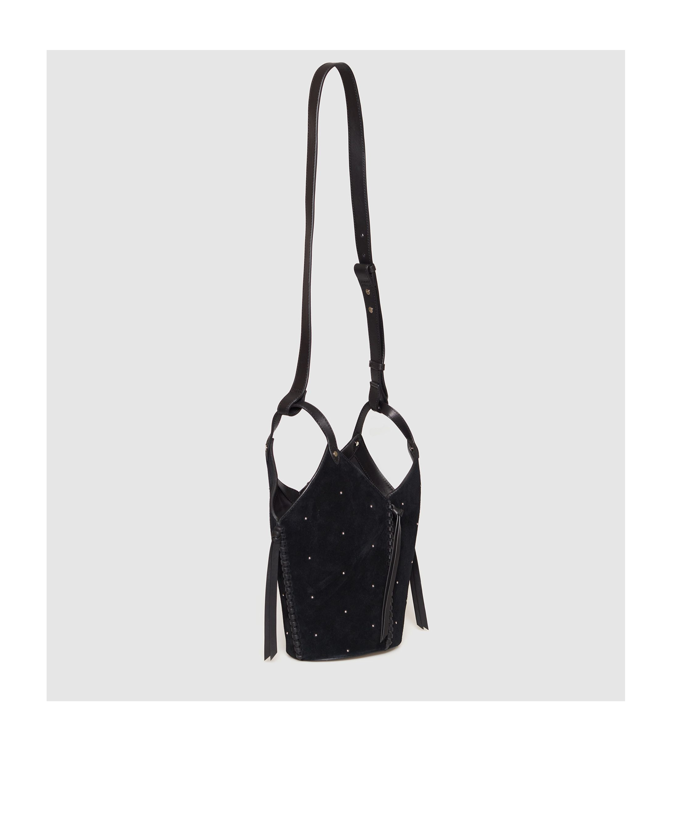 Isabel Marant Logo Shoulder Bag In Black