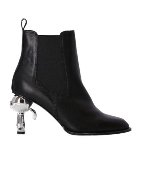 Karl Lagerfeld K/ikonik Heel Ankle Boots In Black