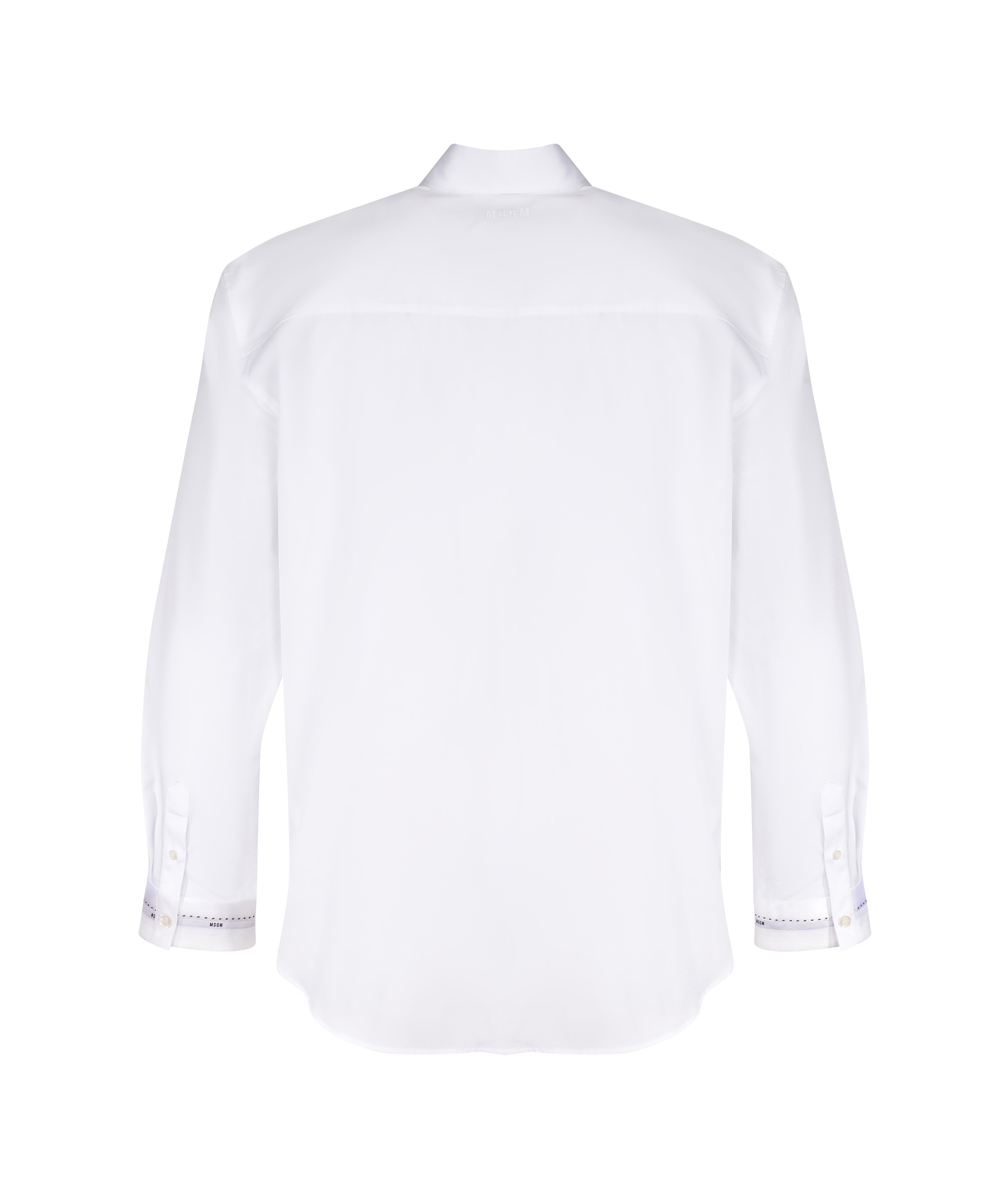 Msgm Long Sleeve Shirt In White