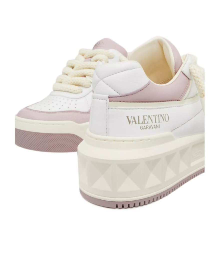 Valentino One Stud Xl Low-top Sneakers In White